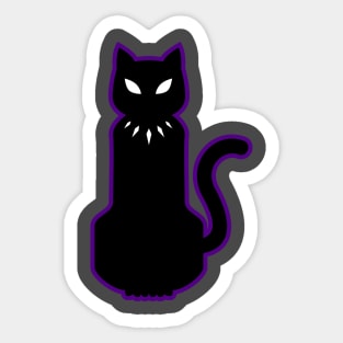 King of Panther (purpe) Sticker